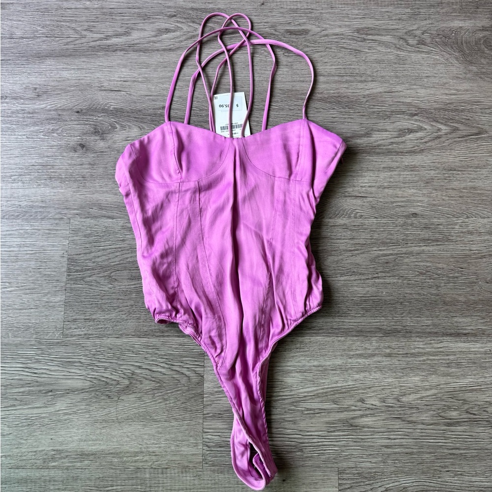 Zara Pink Strappy Top